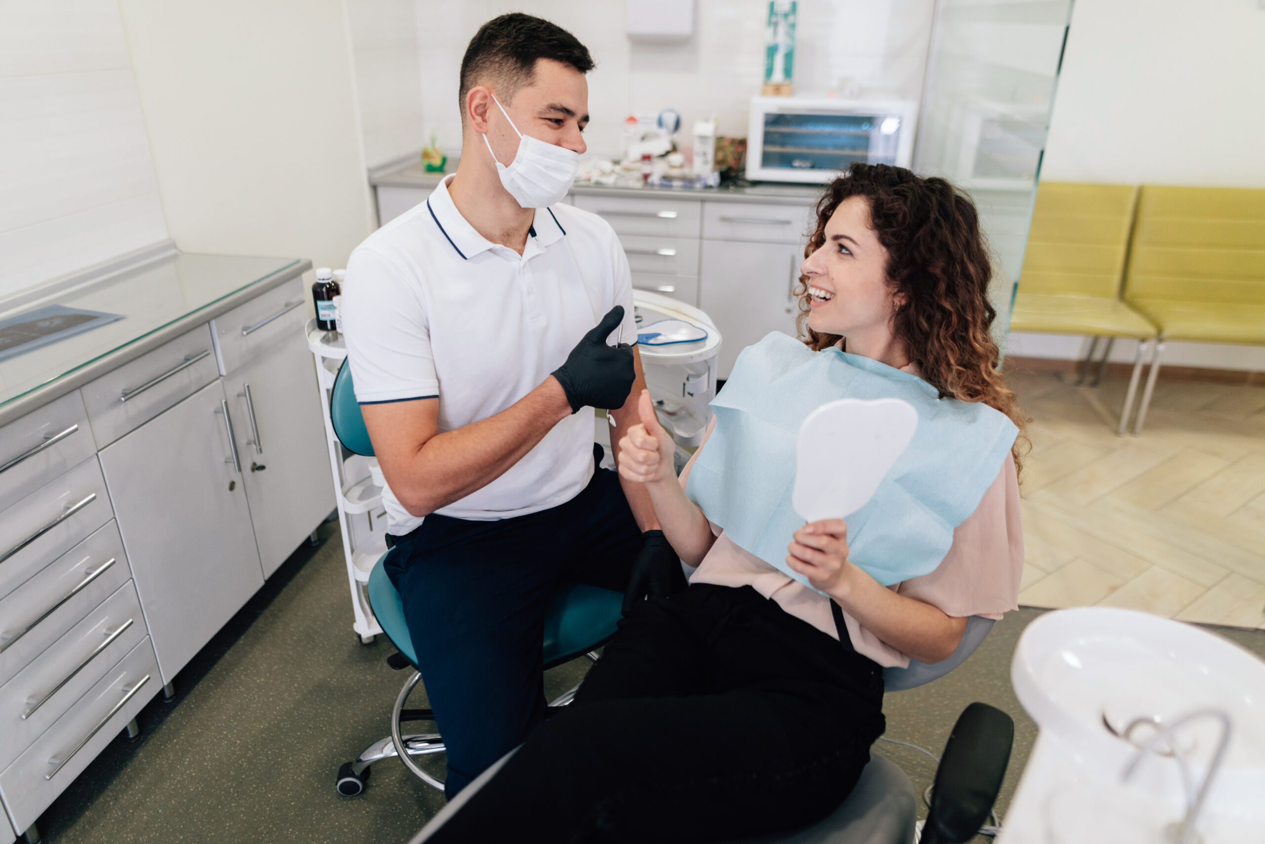 dentist patient happy smiley